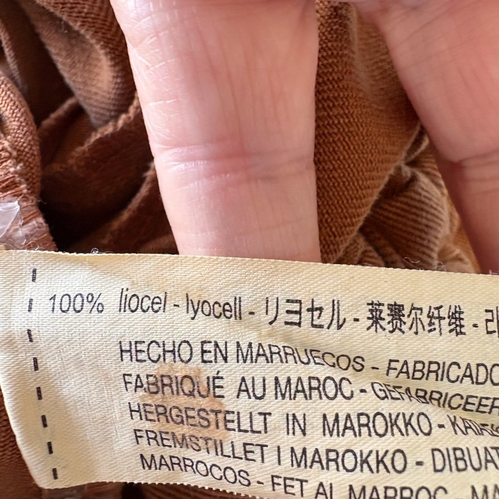 Zara Overalls Rust Color Size M 100% Lyocell Soft… - image 8